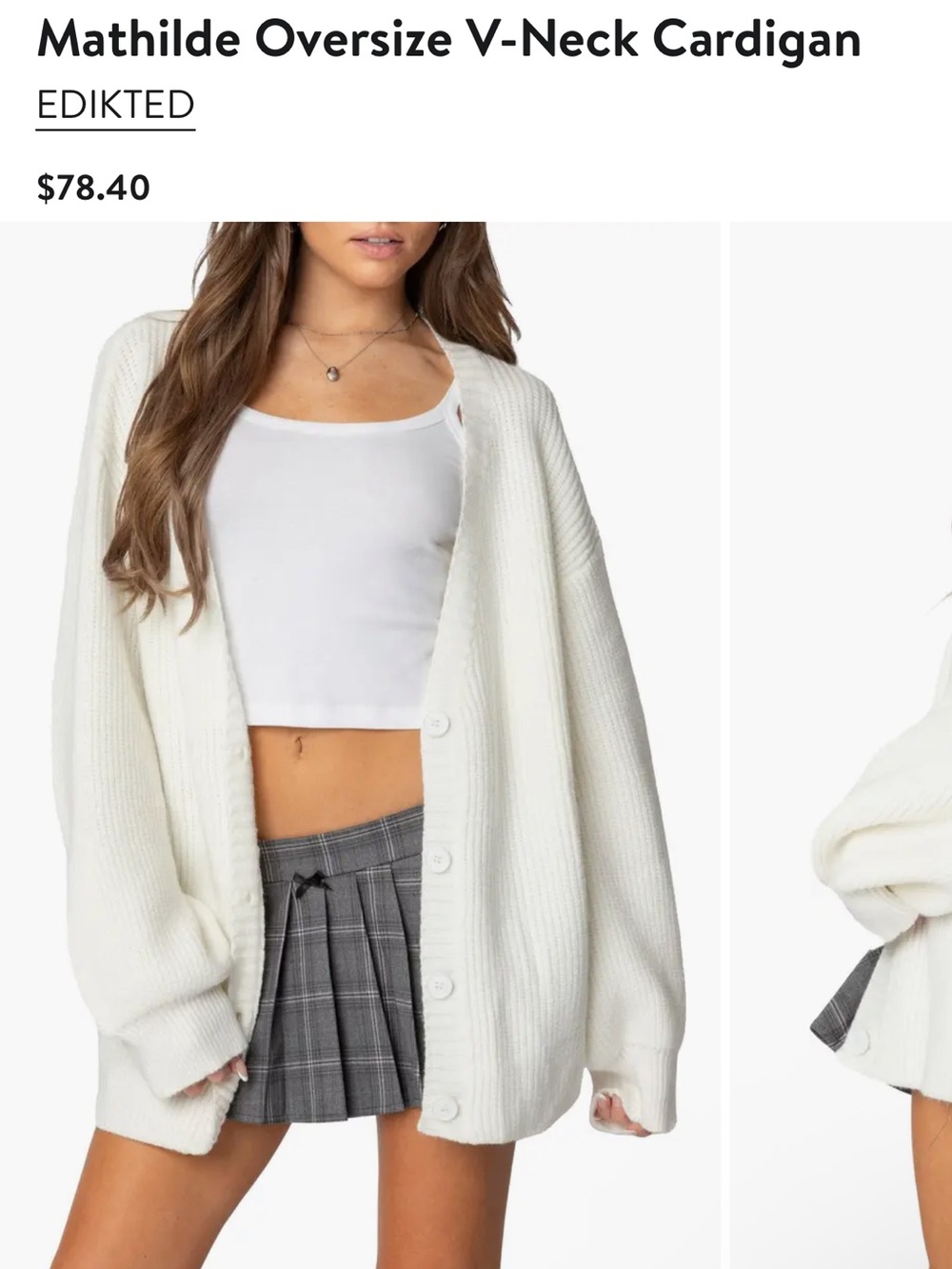 Edikted oversized Knit Cardigan